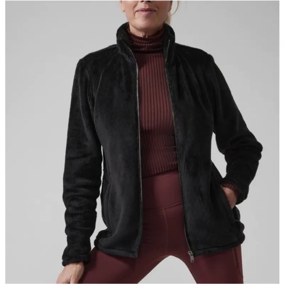 Athleta Jackets & Blazers - Athleta Double Cozy Karma Fleece Full Zip Jacket
